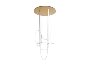 UNSEEN - LED brass and polycarbonate pendant lamp by Petite Friture - view 2